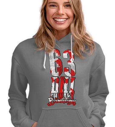 BLUZA DAMSKA Z KAPTUREM 63 DNI CHWAŁY PAMIĘTAMY